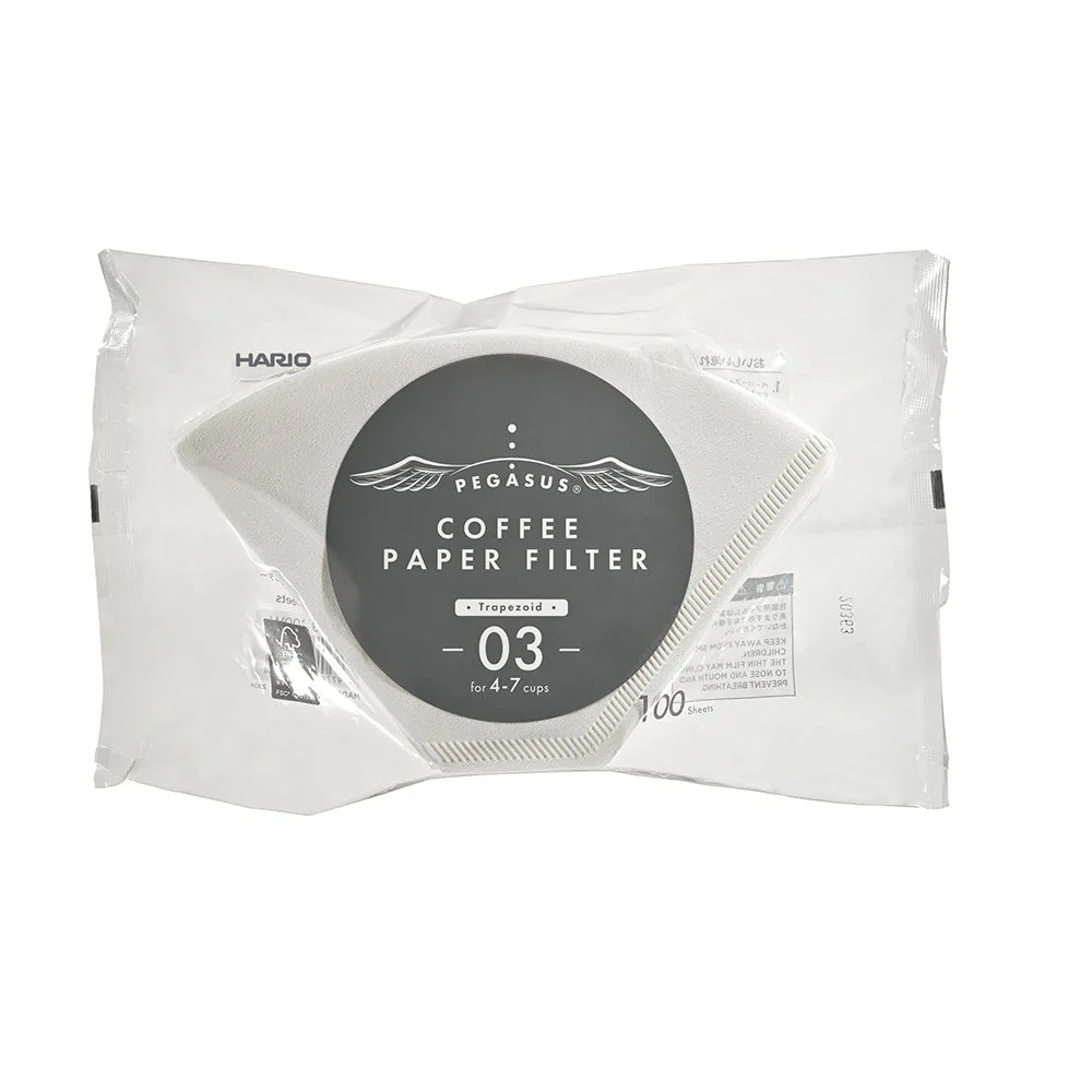 HARIO PEGASUS PAPER FILTERS 03 WHITE 100pcs