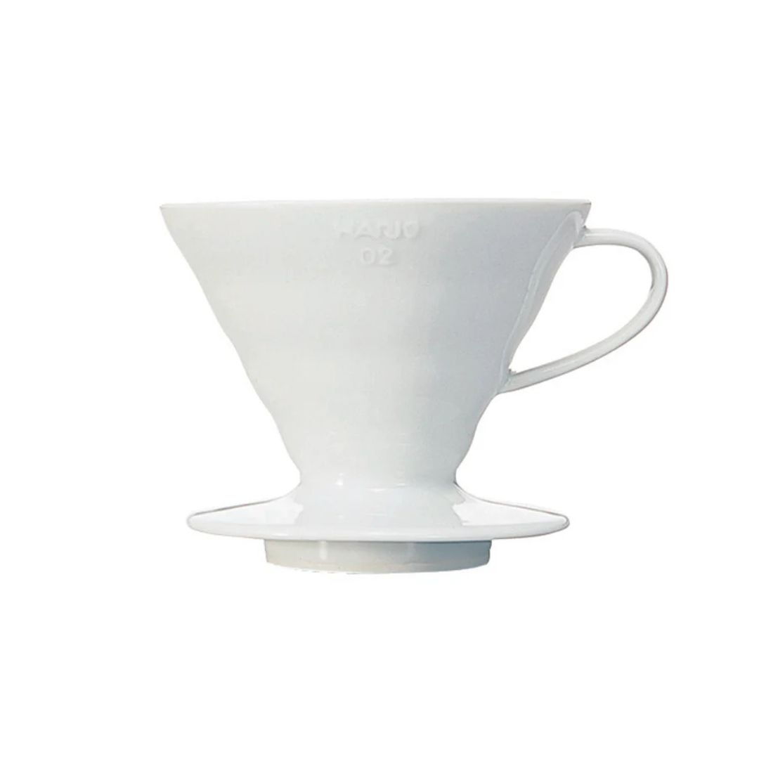 HARIO DRIPPER PLASTIC V60-02 WHITE
