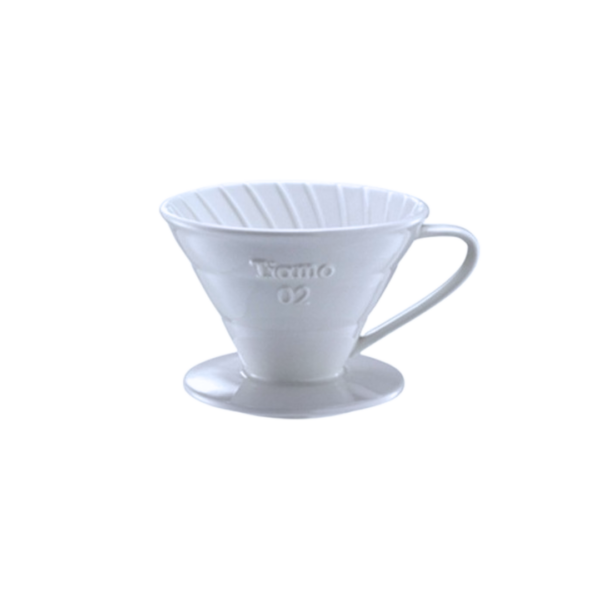 TIAMO DRIPPER CERAMIC  V02 WHITE