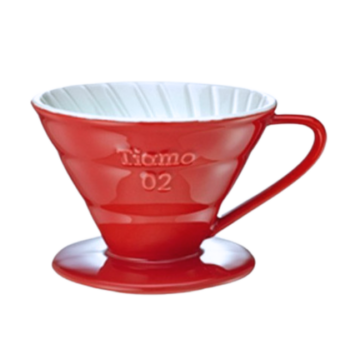 TIAMO DRIPPER CERAMIC V02 RED