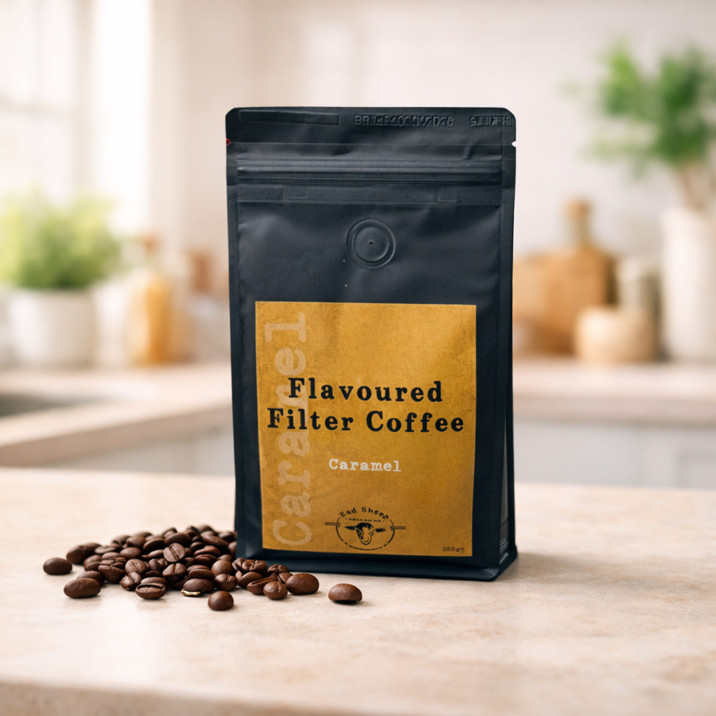 CARAMEL FLAVOURED FILTER BEANS 250g