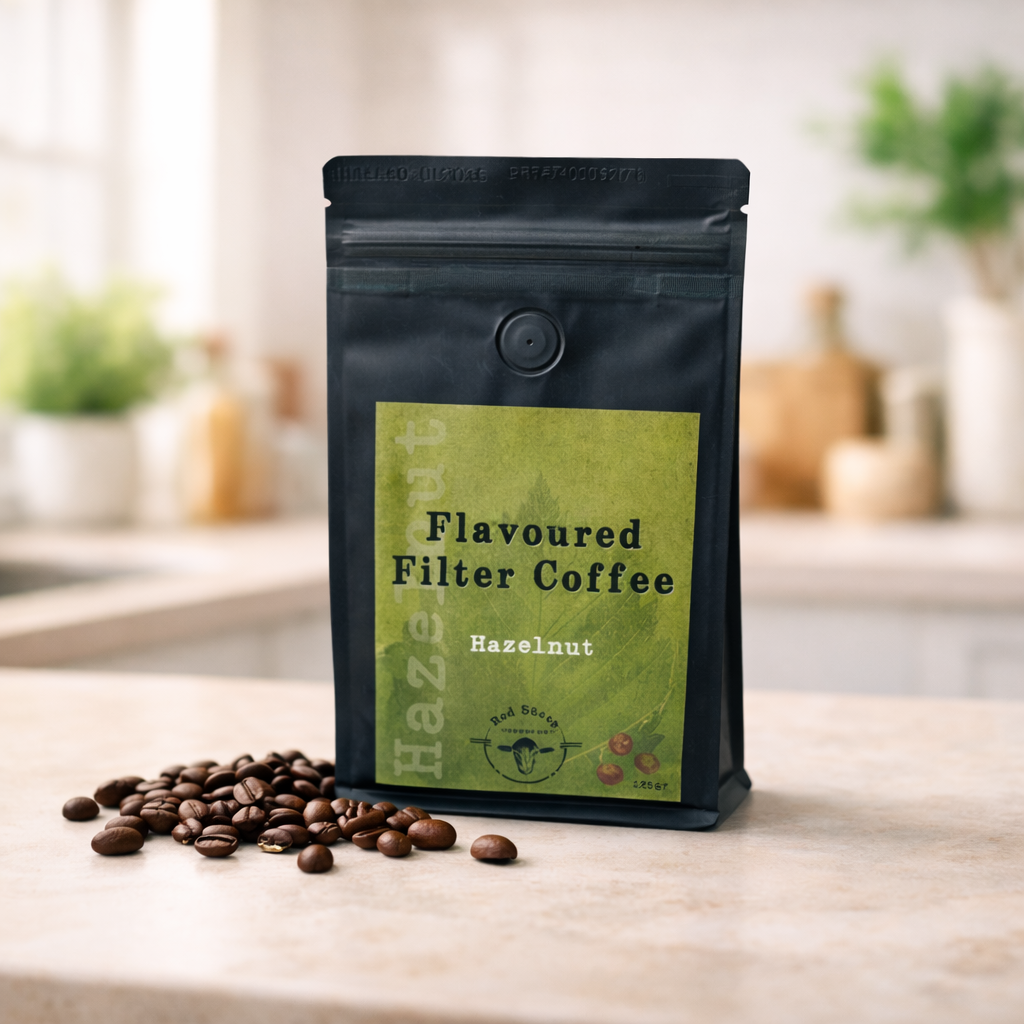 HAZELNUT FLAVOURED FILTER BEANS 250g