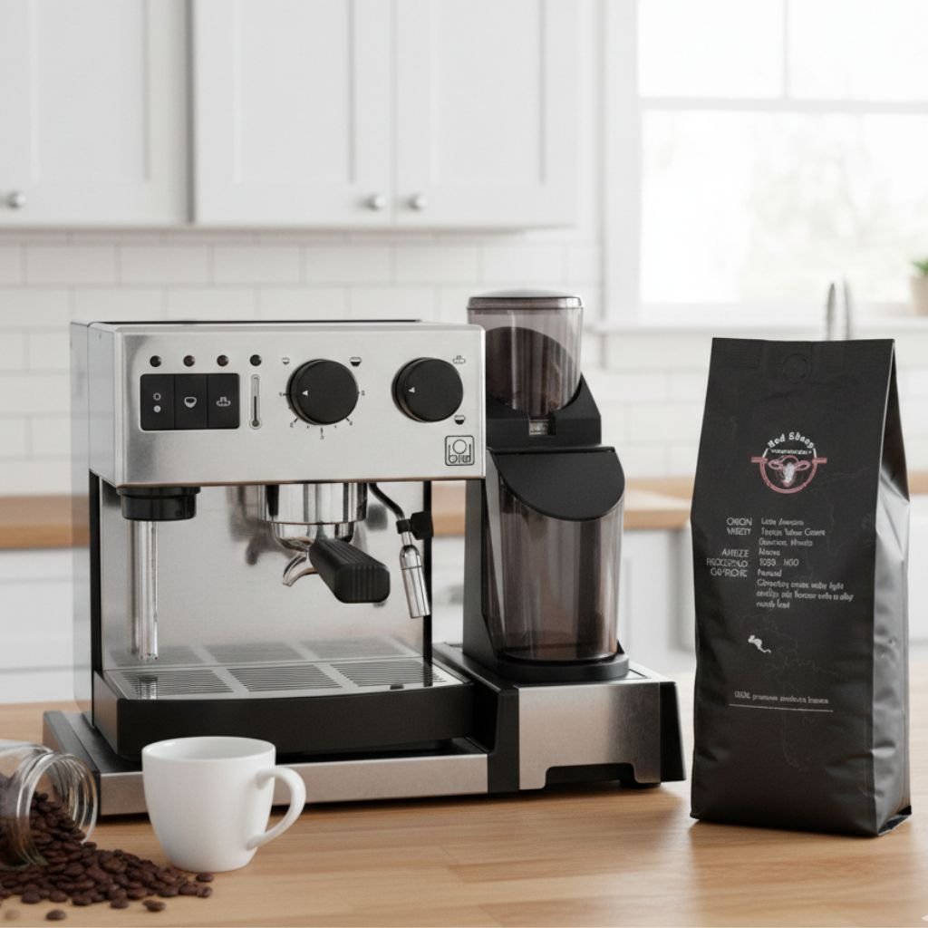 BRIEL SEG 162A WITH GRINDER with free 1KG Red Sheep Premium 100% Arabica Coffee Beans